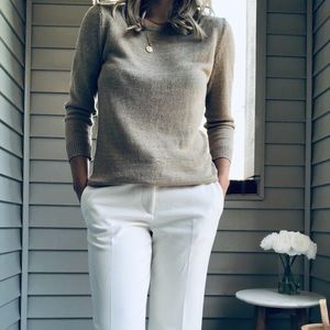 Ann Taylor Boat Neck Sweater in Camel 🌙